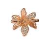 Rose Gold Flower Bee Gypsy Star Zircon Super Fairy Ring Female Heavy Industry Fashion Personality Stacked Index Finger Ring