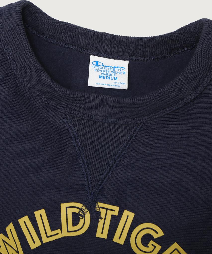 CHAMPION Women'S Reverse Weave Signature Graphic Brushed Sweatshirt Dark Navy
