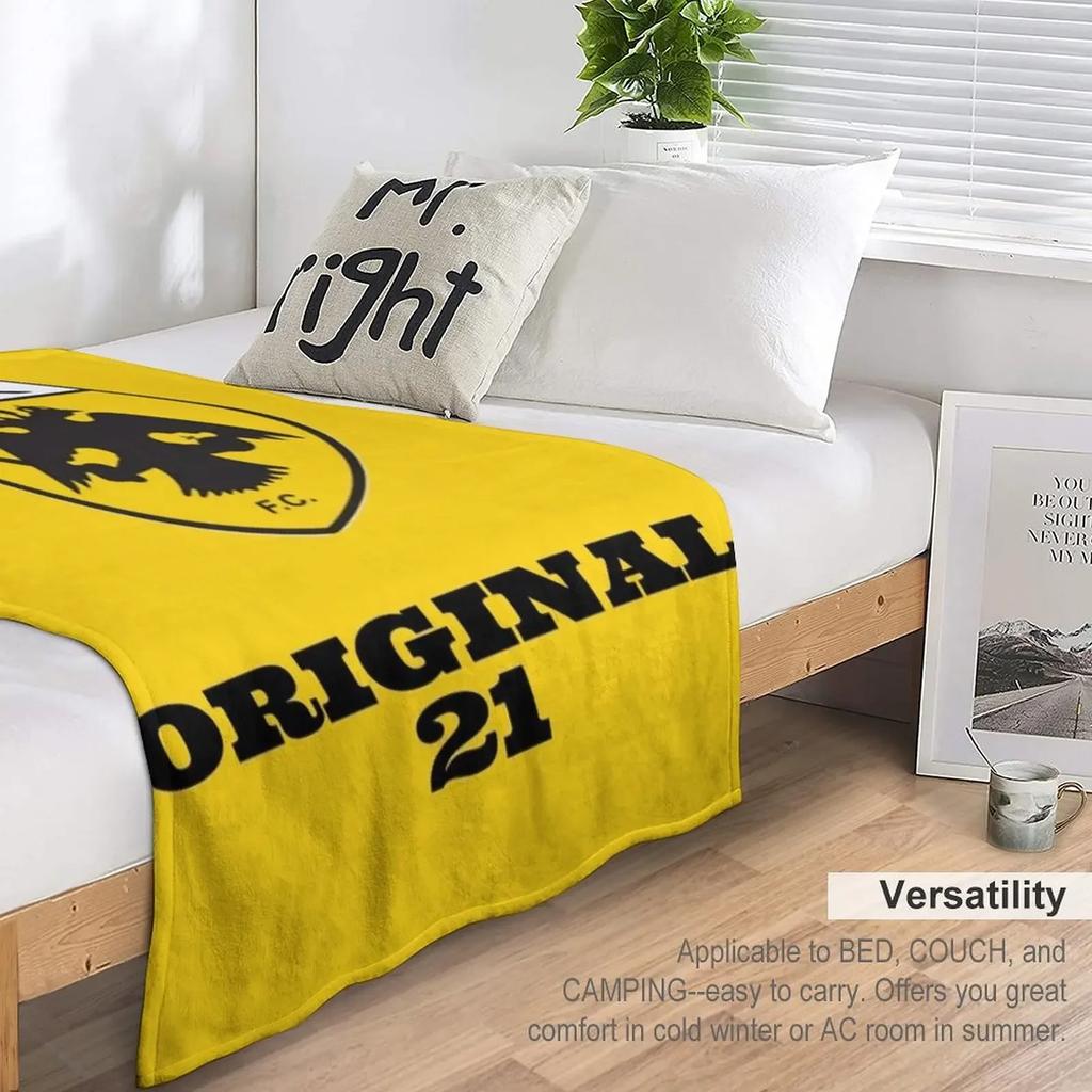 AEK ATHENS FC Throw Blanket Travel For Baby Retros Blankets