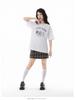 Hong Kong-Inspired Korean High-End White Short-Sleeve Women's Versatile Age-Reducing T-Shirt