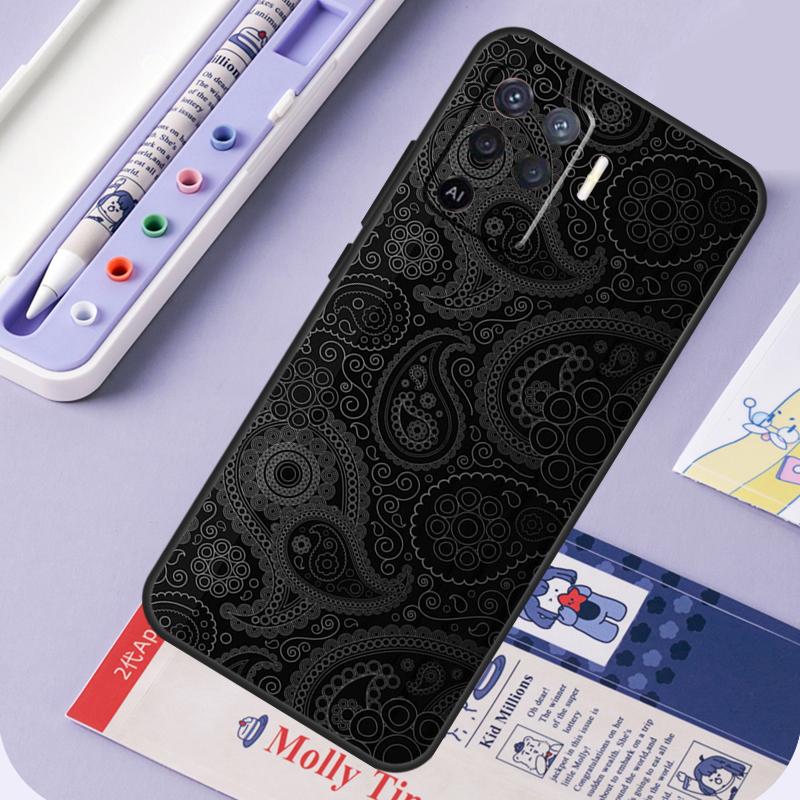 Paisley Pattern For Oppo A96 A76 A16 A94 A74 A54 A15 A18 A38 A58 A78 A98 A40 A60 A80 A57 A17 A77 A5 Pro Case