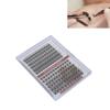 2 In 1 Eyelash Extension Kit DIY Portable Individual Volume Eyelash Cluster with 10ml Liquid C+D 12 Rows 144 Clusters
