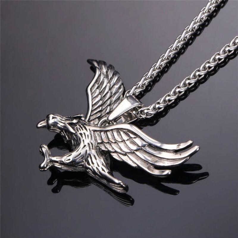 Pendant New Fashion Eagle Animal Charm Charm Eagle Dapeng Spread Wings Necklace
