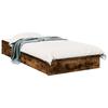 Bed Frame with Storage Smoked Oak 80 X 200 Cm