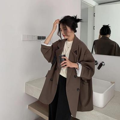 Veste de tailleur courte décontractée pour femme printemps