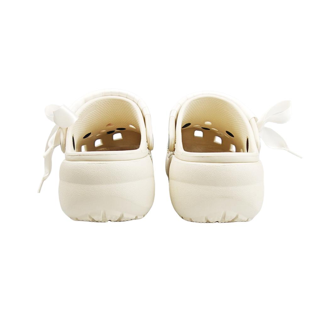 Crocs Classic Platform Clog EVA Eight Stone Manufacturing Love Puppy Diary PAW Team Hole Shoes Unisex White