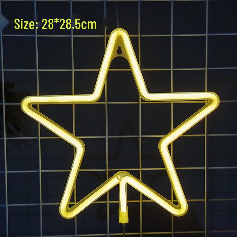 LED Neon Butterfly & Planet Wall Light - Decorative E-sports, Bar, and Photo Prop Night Light