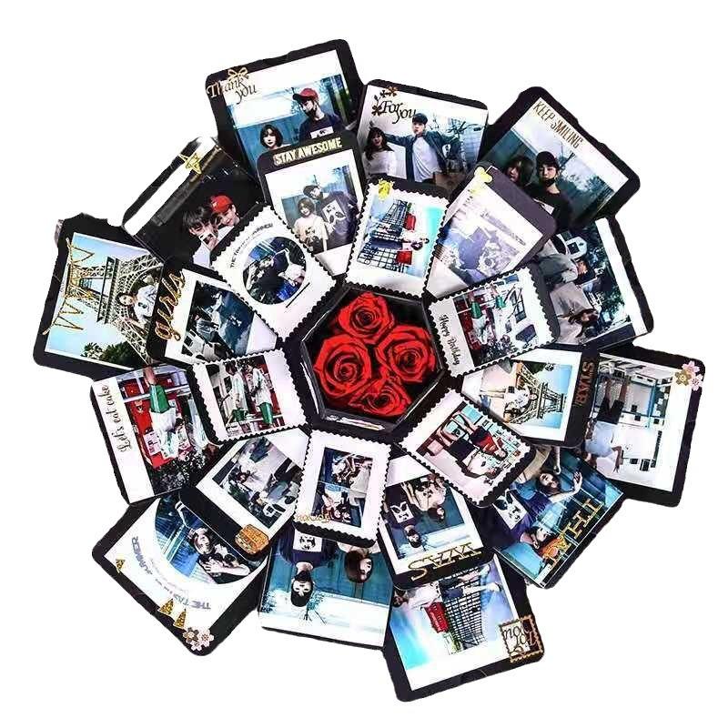 Hexagon Explosion Box: DIY Handmade Photo Album & Creative Surprise Gift Box