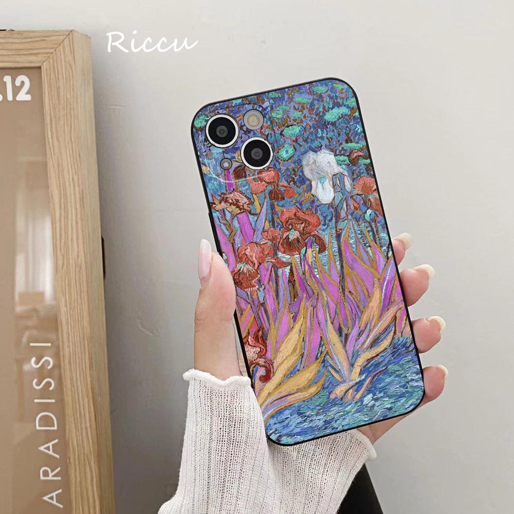 FÜR IPhone 14 Van Gogh Iris 1889 Robuste Weichhülle für Iphone 14 11 12Pro 8 7 Plus X 13Pro MAX SE2020 XR XS Hüllen