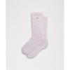 Lululemon Unisex Fuzzy Crew Socks Sheer Violet