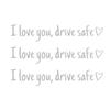 I Love You Drive Safe Mirror Stickers Charming Mirror Sticker Heartfelt Safety Reminder For Women Drivers Car Interior Sticker