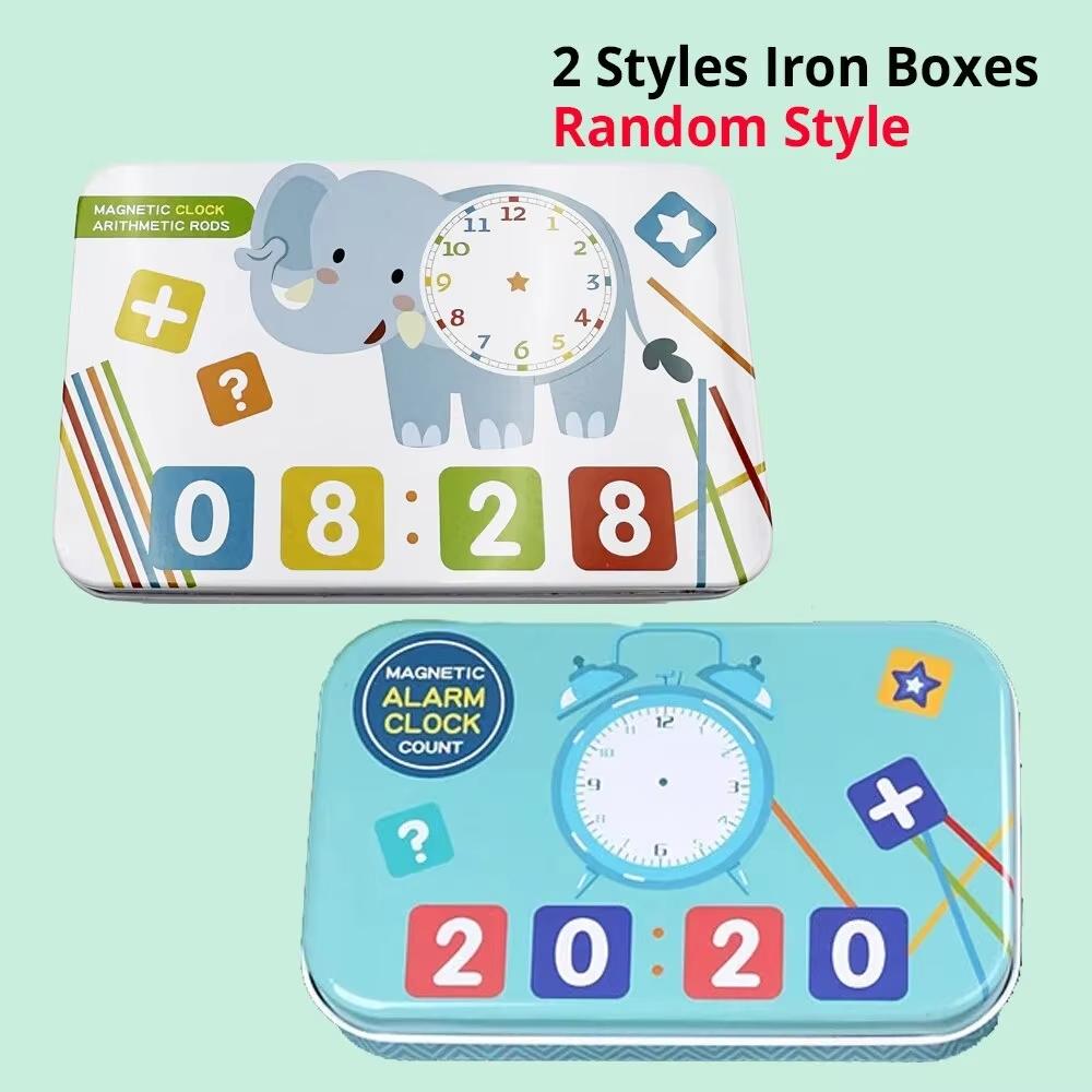 Montessori Digital Clock Math Toy Kids Teaching Aids Plus Subtraction Toy Early Teaching Number Learning Digitalarithmetic Stick