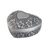 Metal Heart Shape Jewelry Box Ideal For Dresser Top Soft Lined Interior Scratch Prevention Effortless Closure