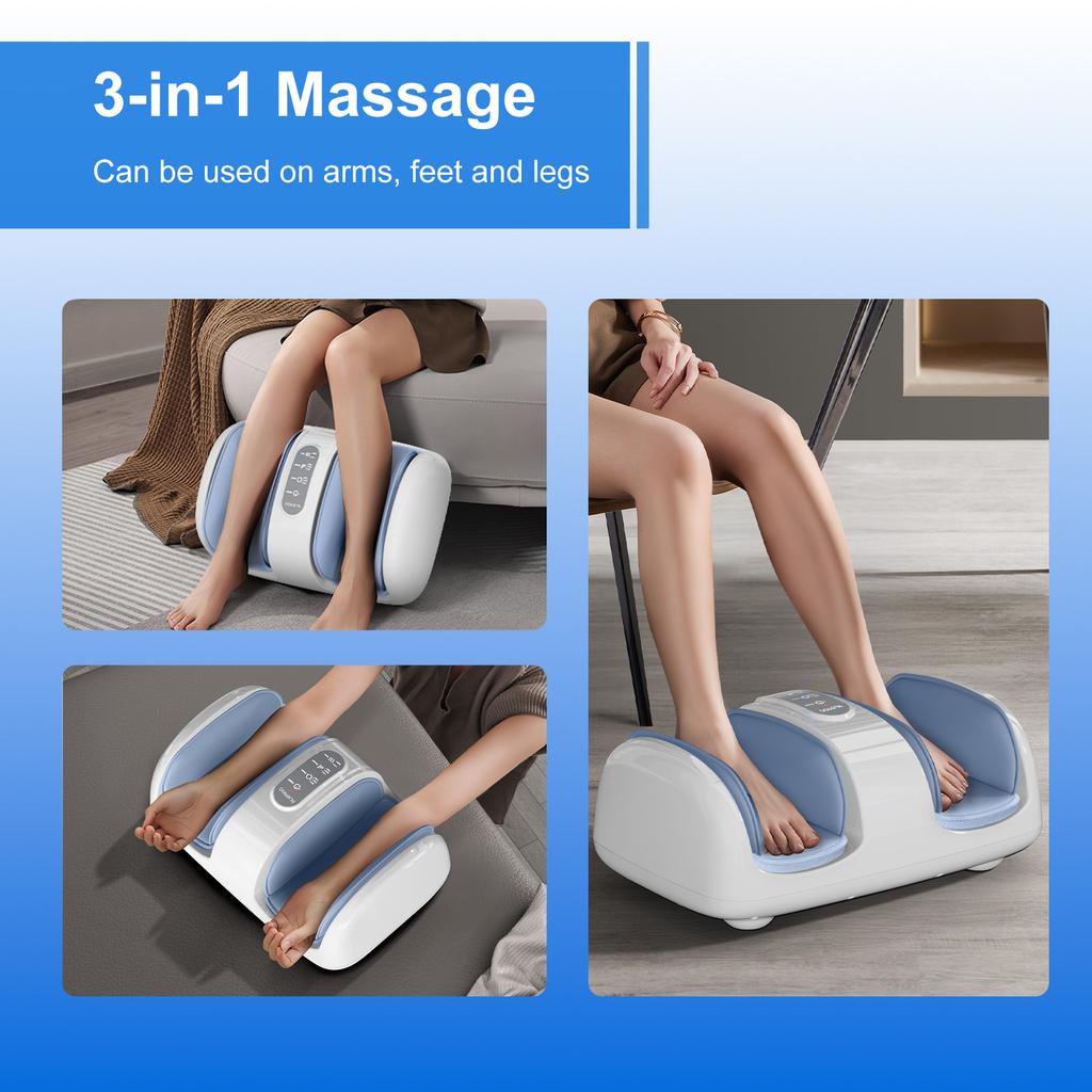 Durable And Safe Electric Shiatsu Foot Massager With Heat Deep Kneading And Rolling For Tired Feet Stress Relief For Parents Home Office