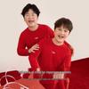Little Pig Tony Plus-Size Boys' Red New Year Thermal Underwear Set
