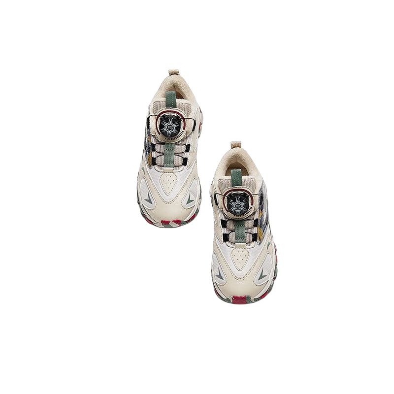 Anta Kids Summit 2.0 Comfortable Versatile Shock Absorption Low Top Casual Shoes Kids Casual Shoes Gray Green A312349904-2