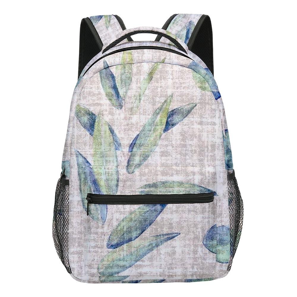 Cartoon Novelty Kpop Youthful School Bags Unisex Leaves Travel Bags 3D Print Oxford Waterproof Notebook Shoulder Backpacks
