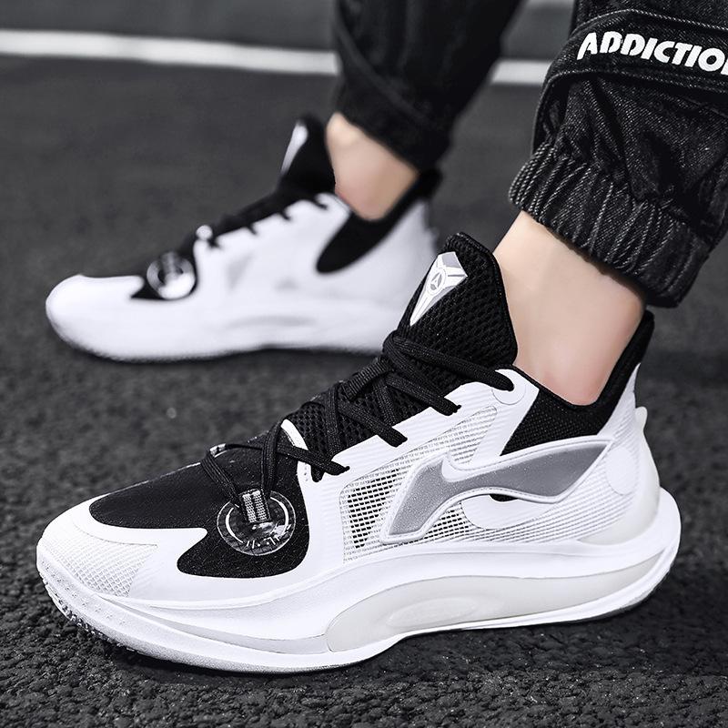 Practical basketball shoes, breathable sports shoes, sports shoes, casual sonic cement floor shock absorption 11 non-slip students, excellent price