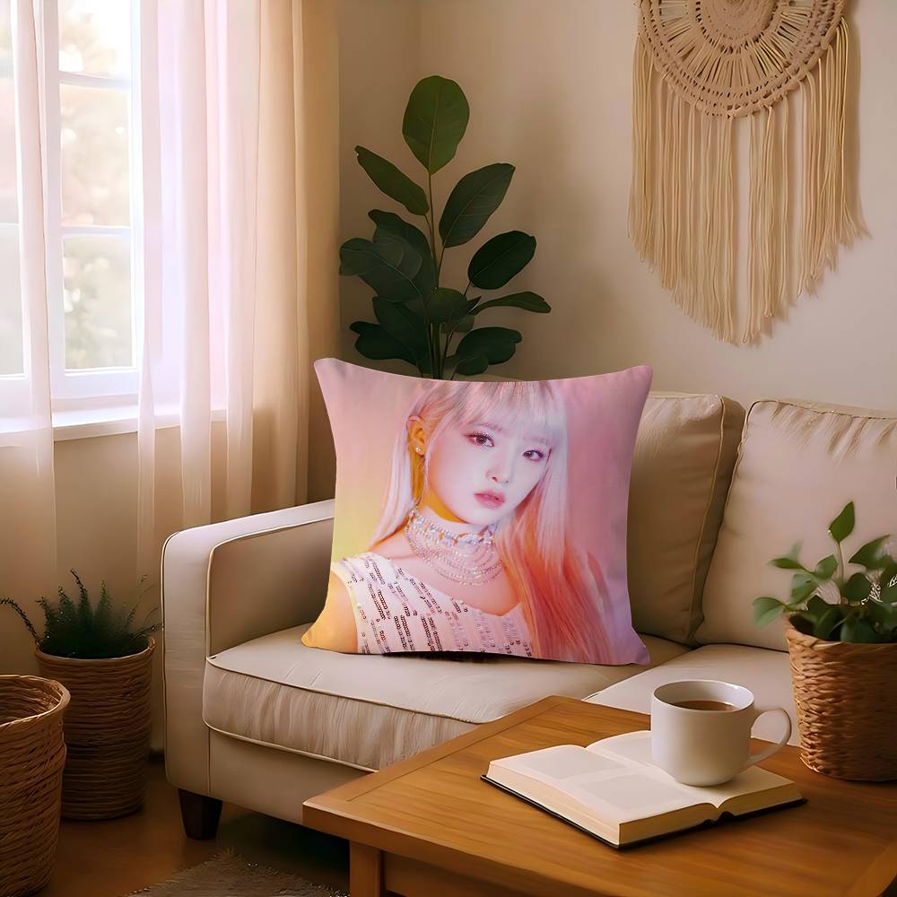Singer C-Choi-Yena Pillow Anime Pillow Sofa Bed Head Pillow Cover Cushion Cover 45x45 Cm Fashion