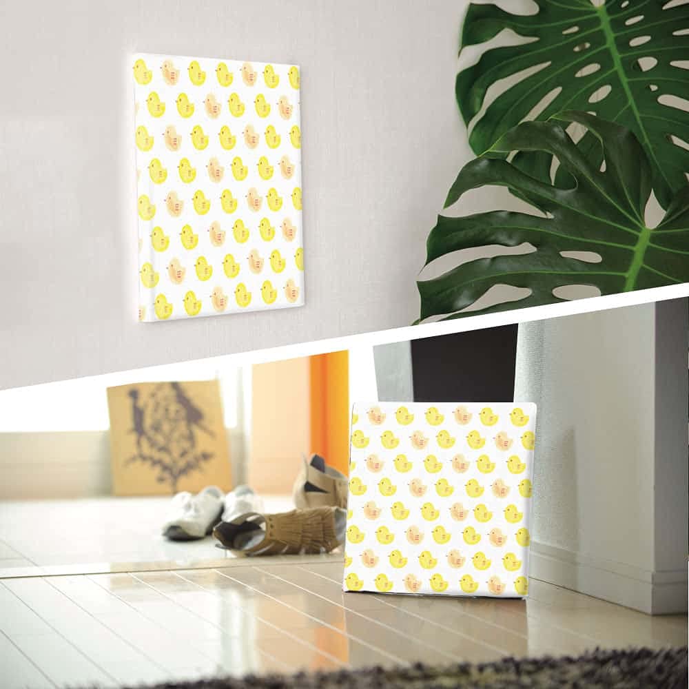 Lib Nordic Chick Art 57cm Fabric Panel Poster Geometric Yellow Living Room Decor Made in Japan