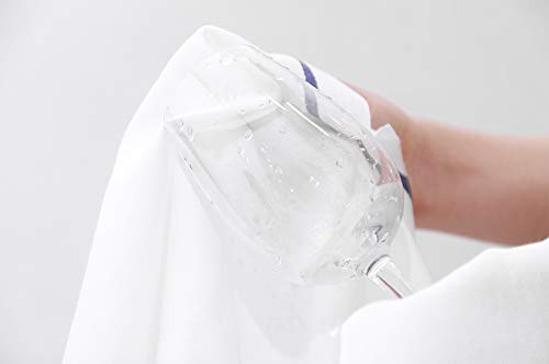 Japanese-made Glass Towels, 100% Cotton, 45 X 80 Cm, 10 Pieces, Professional/commercial Use (blue Line)