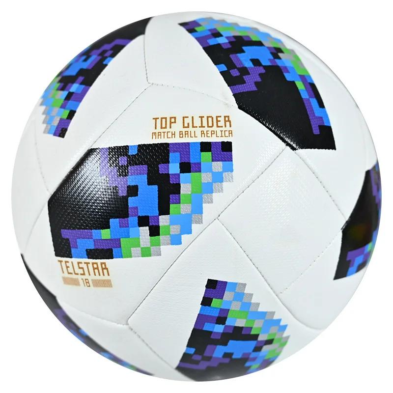 Taille Officielle 4 Ballons de Football de Haute Qualité Matériau PU Sans Coutures Antidérapant Match en Extérieur Entraînement Football But Sports d'Équipe