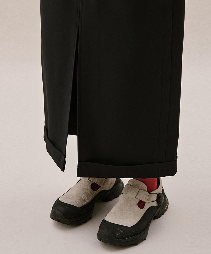 Awi Cuff Maxi Skirt_Black