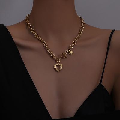 316L náhrdelník z nehrdzavejúcej ocele Sexy Love Heart Retiazka na kľúčnu kosť Multifunkčný dámsky náhrdelník Šperky Darček