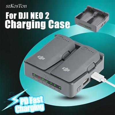 Zwei-Wege-Schnelllade-Hub Akku Intelligentes Ladegerät Für DJI Neo 2 Lade-Butler Powerbank Für DJI Neo 2 Drohnenzubehör