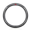 Leather Carbon Fiber Car Steering Wheel Cover Car Accessories For Mitsubishi Lancer Lancer ASX Outlander 2 3 Pajero Mirage Exzos Pajero 4