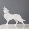 Hars Abstract Wolfbeeld Geometrische Dierenfiguren Wolfbeeldhouwwerk Ambachten Thuiskantoor Plank Bureau Decoratie Ornamenten