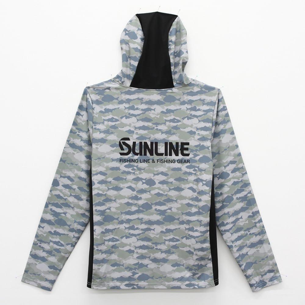 SUNLINE BUG OFF Quick Dry Full-Zip Hoodie Fish Camo L Size SUW-04605CW