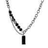 Trendy Men's Zircon Pendant Necklace – Light Luxury Sweater Chain Accessory