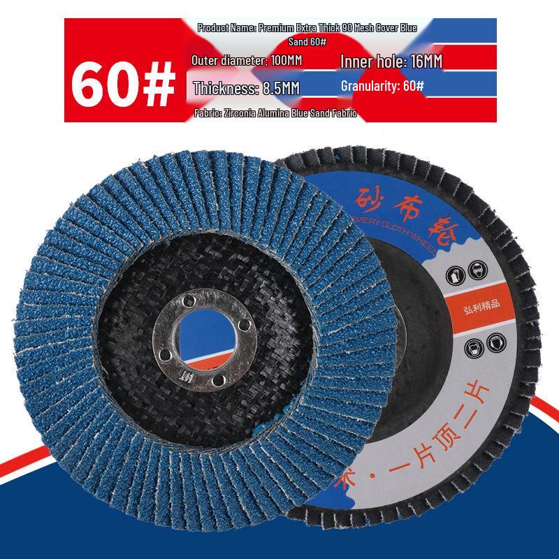 100mm Lamellenschleifscheibe für Winkelschleifer zum Polieren und Schleifen