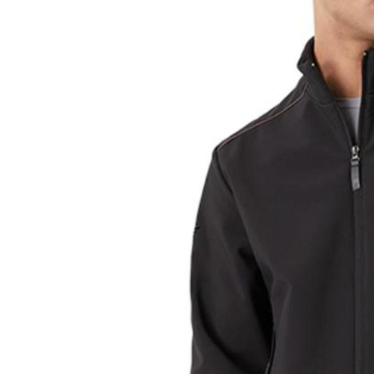 Emporio Armani FW22 Solid Color Minimalist Zip Stand Collar Long Sleeve Jacket Men Jackets Black 6LPB29-PNAYZ-1200