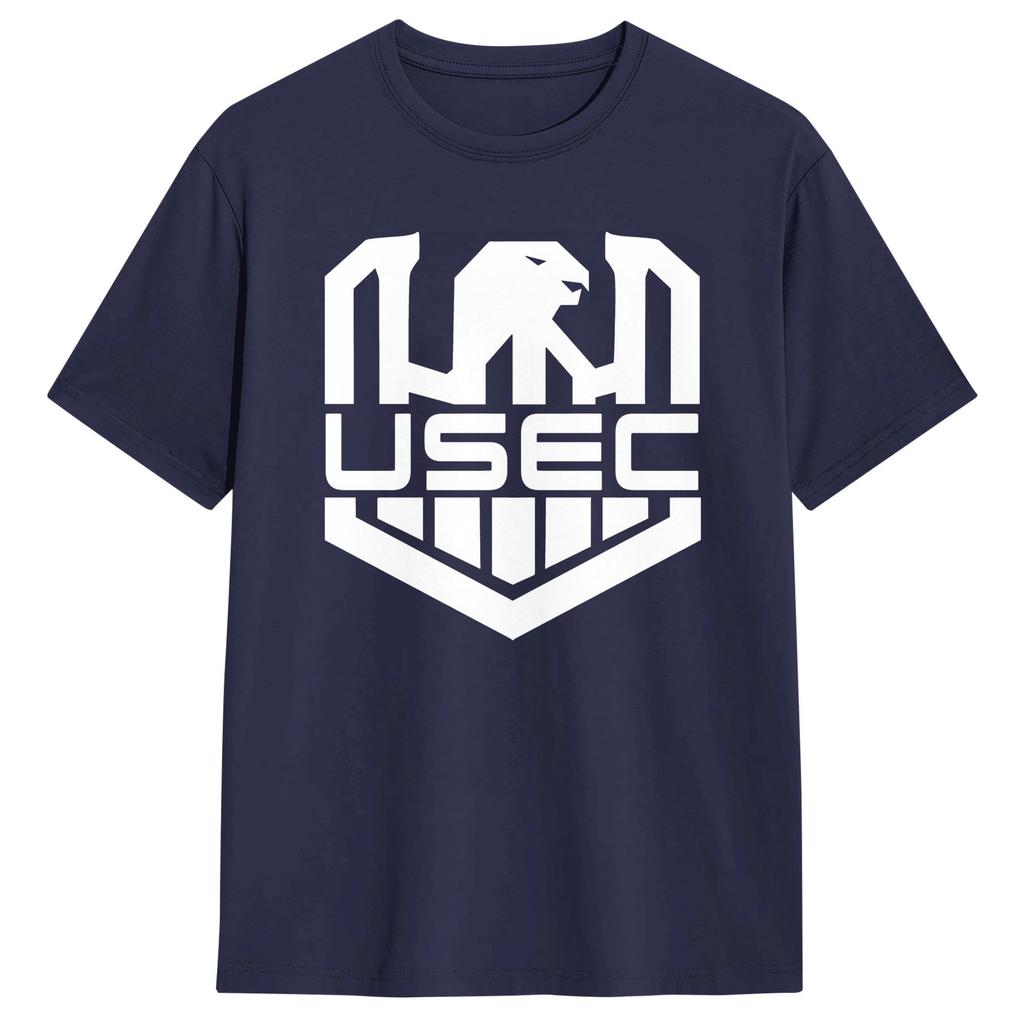 Escape From Tarkov USEC litle wnite logo Cotton T Shirt For Men Summer Trendy Cool Tee Shirt Oversized Custom DIY Clothes
