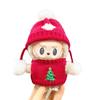 Labubu Macaron Christmas Set: 15cm Blind Box Pendant Doll with New Year Clothes