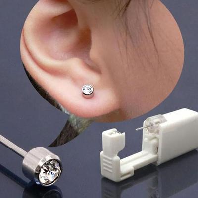 Jednorázová sterilní jednotka na piercing ucha chrupavky tragus helix samopiercingová pistole BEZ BOLESTI nástroj pro piercingový kit stroj s náušnicemi