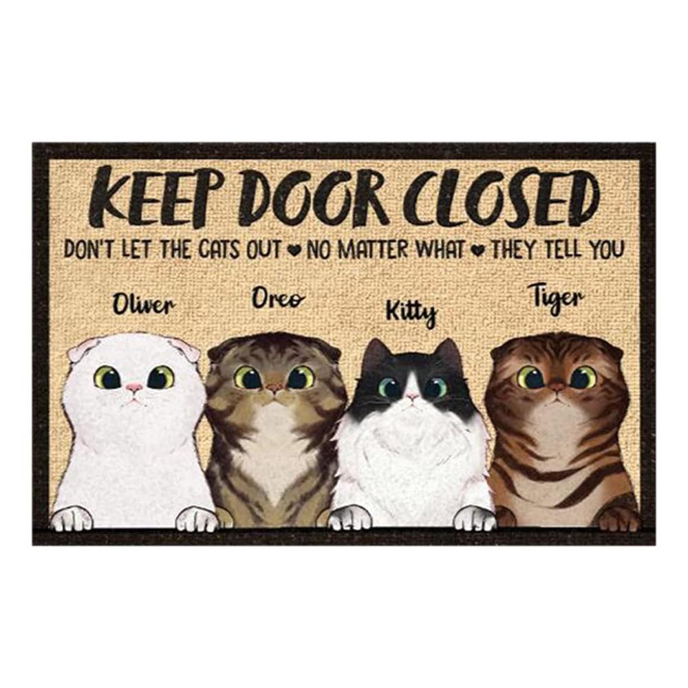 Cute Cat And Dog Door Mat Home Living Room Bedroom Floor Mat Entrance Carpet Non Slip Kitchen Bathroom Rug Doormat 40x60cm