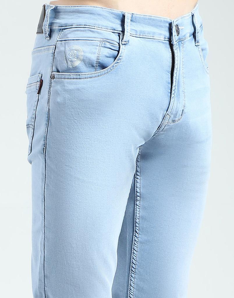 MONTE CARLO Herren Uni Regular Fit Jeans Hellblau 30