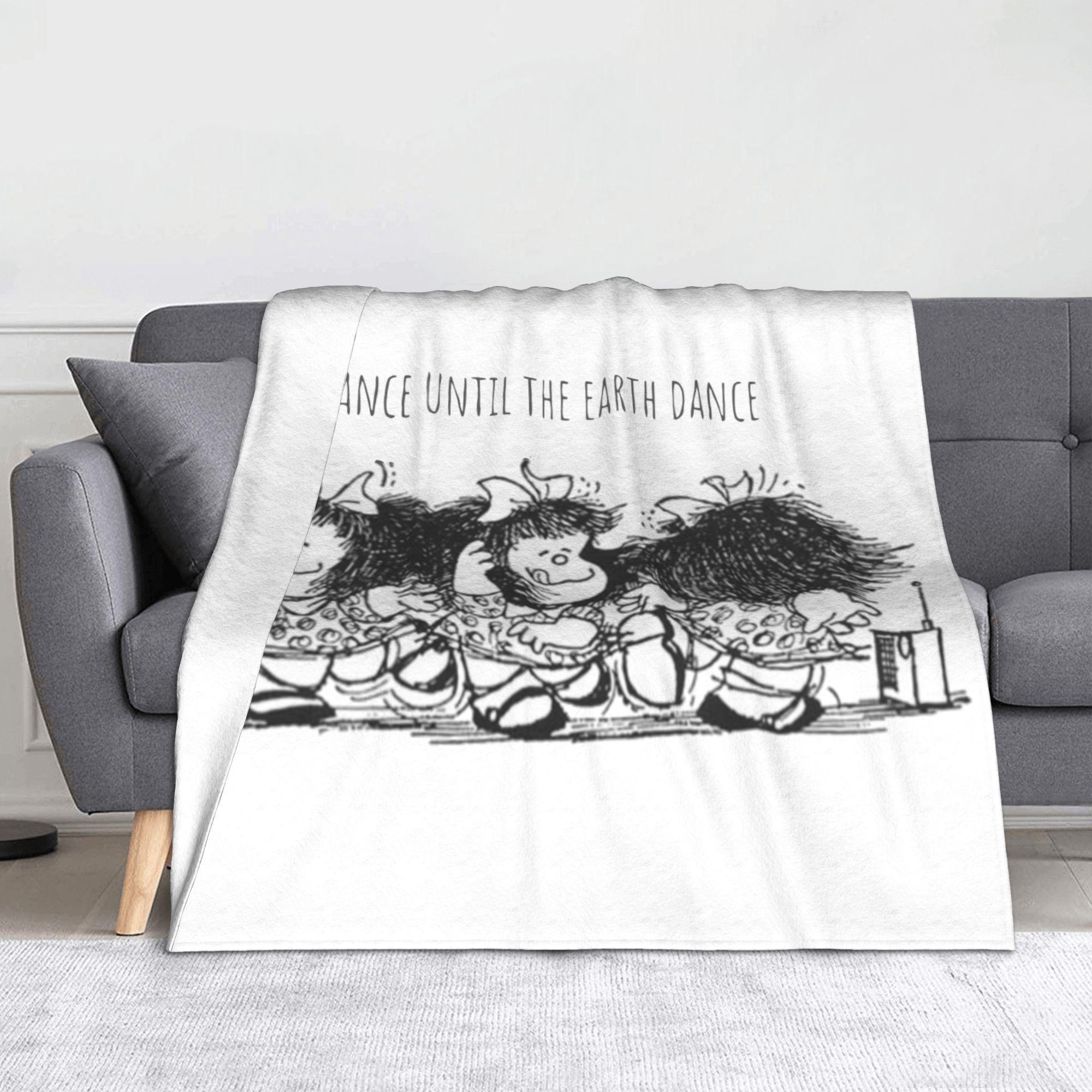 

Mafaldas Plush Blanket Cartoon Anime Funny Throw Blanket for Home Hotel Sofa 200x150cm Plush Thin Quilt 100x150cm