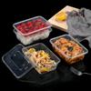 Disposable Rectangular Plastic Food Containers