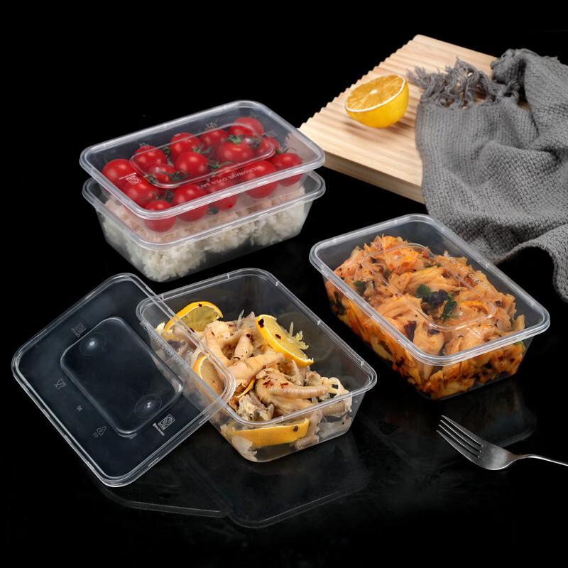 Disposable Rectangular Plastic Food Containers