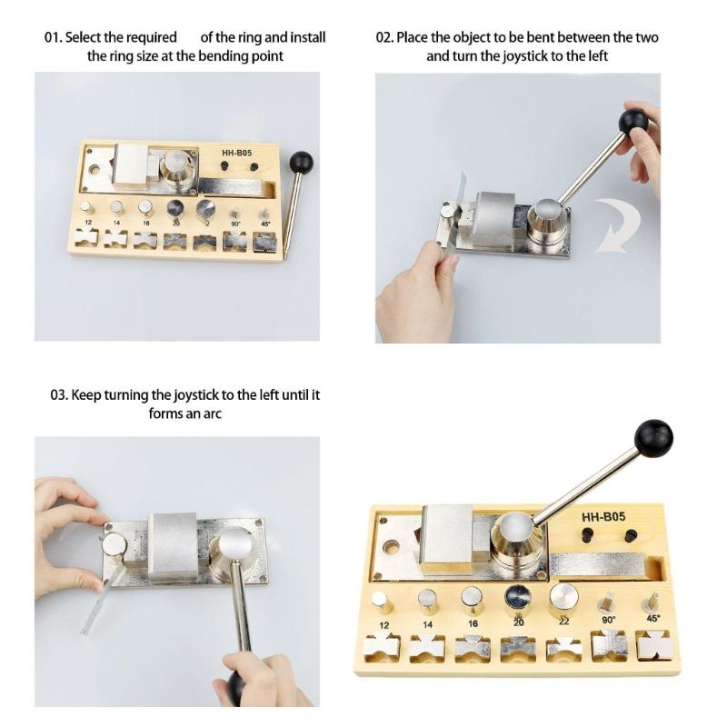 Professional Rings Bender Tool Jewelry Rings Bending Machine Adjustable Bender Tool For Jewelry Rings Earrings Making