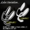 TIGRE BLANC Oval Ballen Mirror Motorcycle General Purpose Side Mirror Clear Lens 8mm 10mm Left and Right Set Matte Black