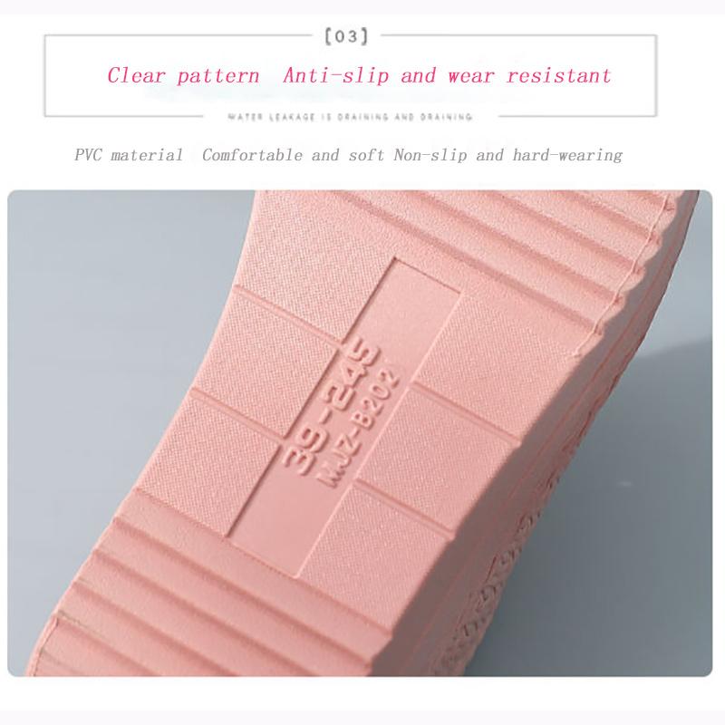 High Heeled Slippers Women's Summer Thick Bottom Slope Heel Fashion Outside Wear Princess Wind Increase Sandals Non-slip Breathable Home Slippers