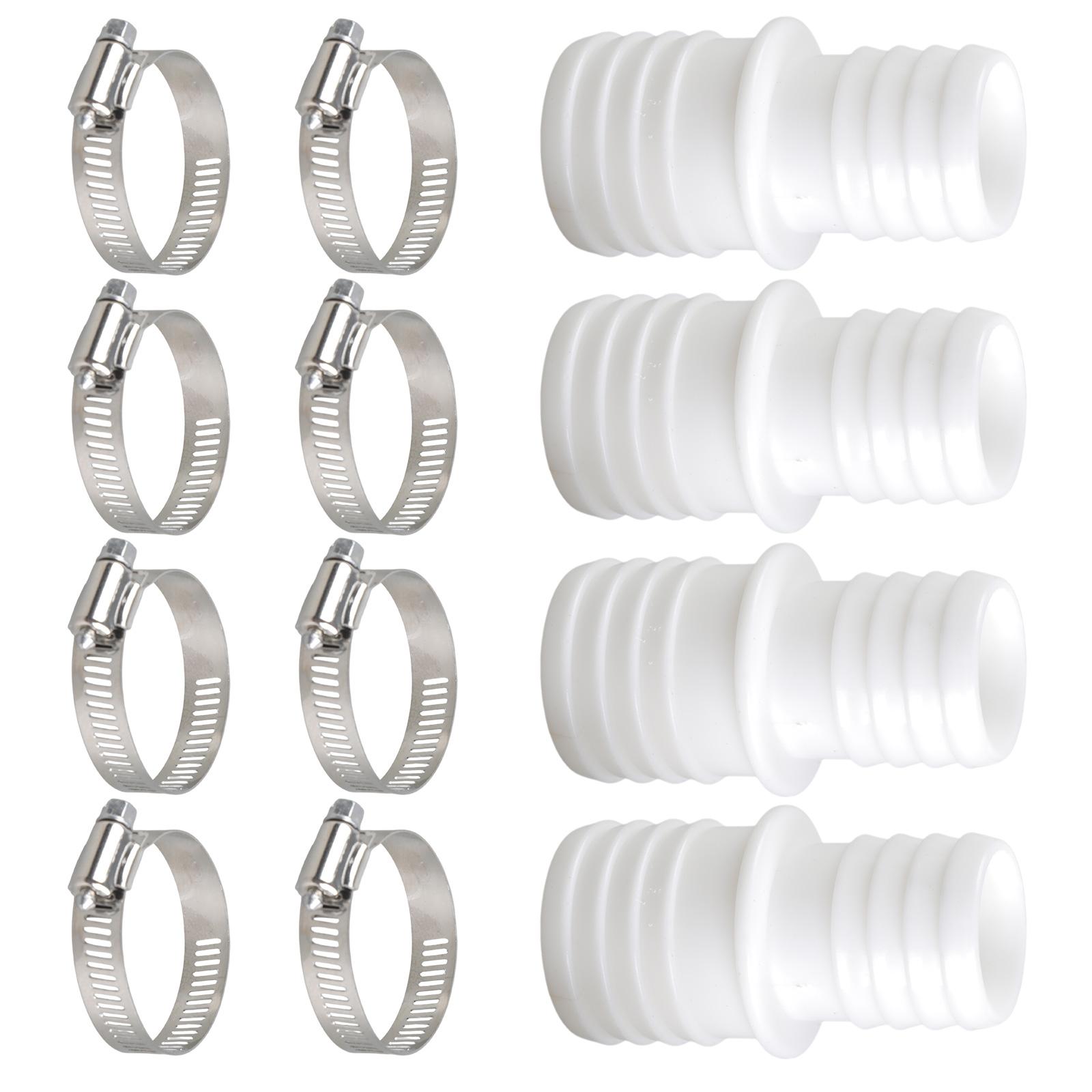 

4 шт. Насадка для бассейна, соединитель шланга от 32 до 38 мм, переходник для соединения шланга бассейна с зажимом, простая установка