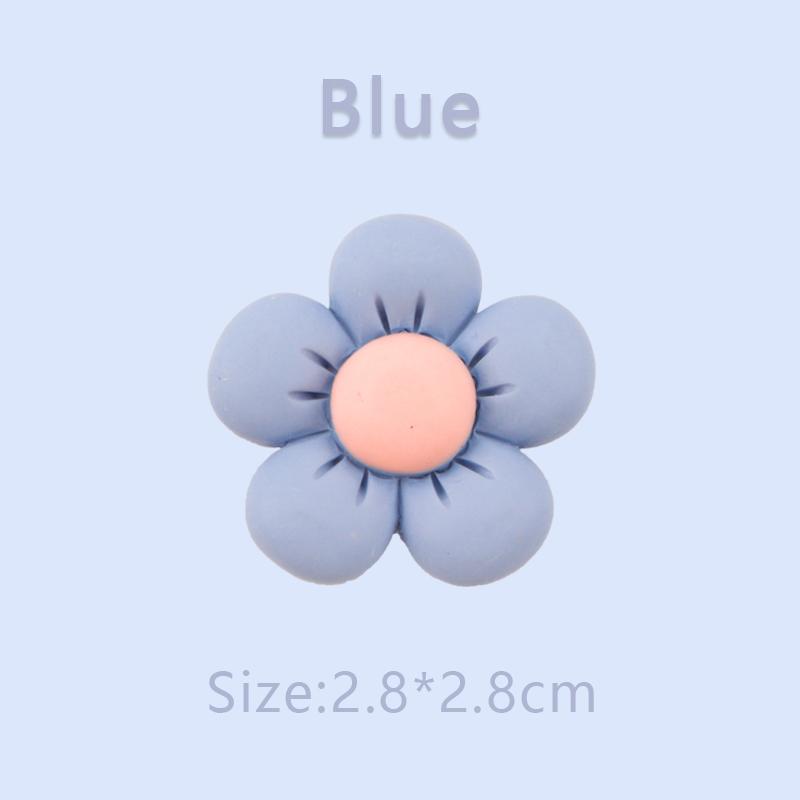New 1PCS Flower Shoe Charms for Girls Cute Shoes Charm for Adults Teens Kids Kawaii Shoe Decoration with Buttons Clog Sandals