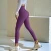 Seamless Zero-Feel Yoga Pants: High-Waisted, Bare-Skin Comfort, Back Pocket, Peach Butt Lift, Tight-Fit for Running and Fitness.