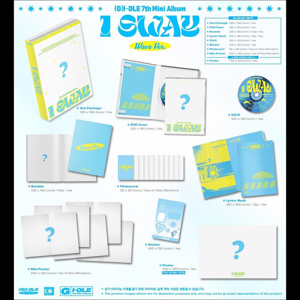 [NO POB] (G)I-DLE - I SWAY 7th Mini Album